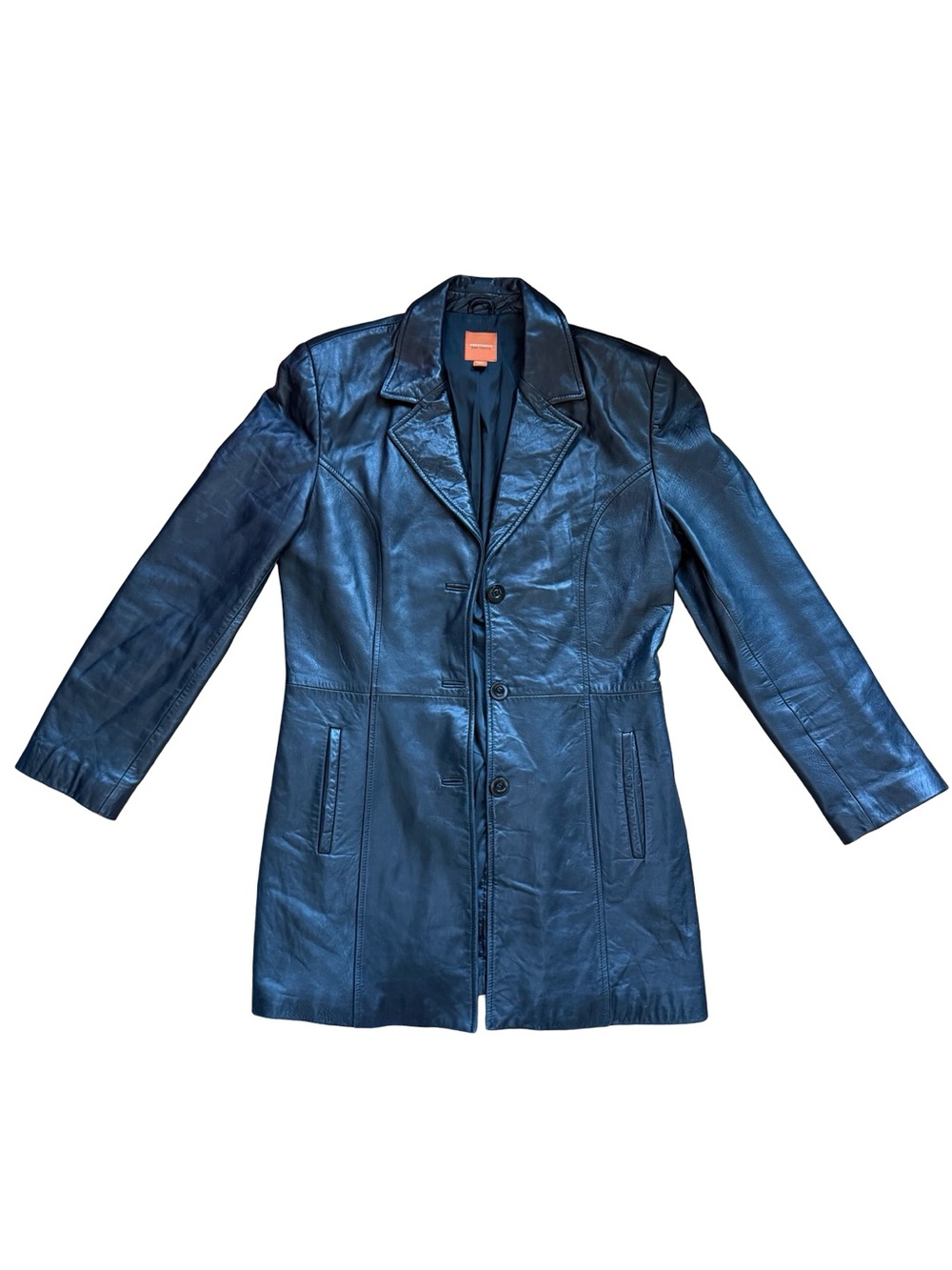 John Carlisle Women’s Mid Length Leather Jacket Size LARGE Very Soft Beautiful